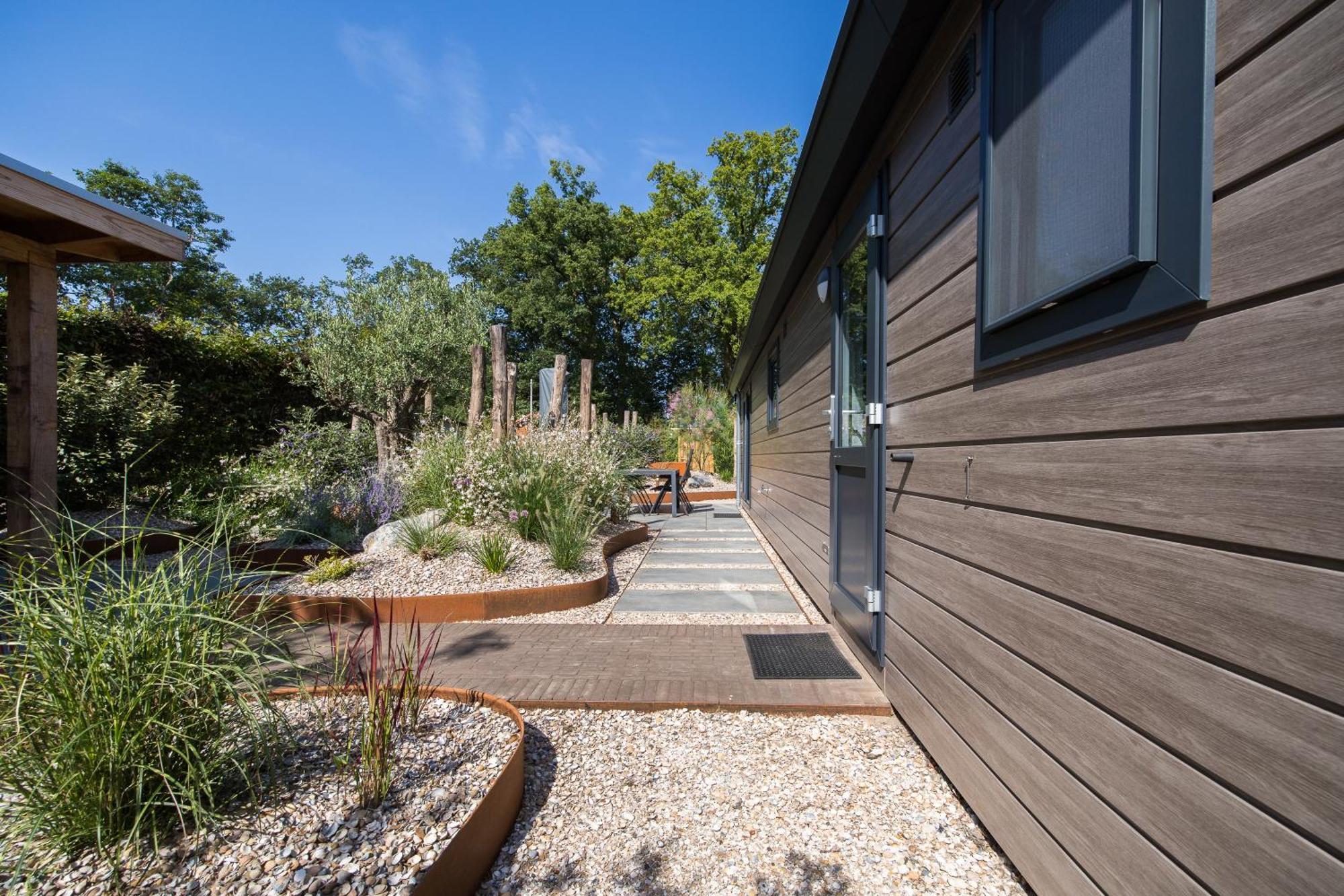Modern Ingericht Chalet Op Groen Park Op De Veluwe Epe Eksteriør bilde