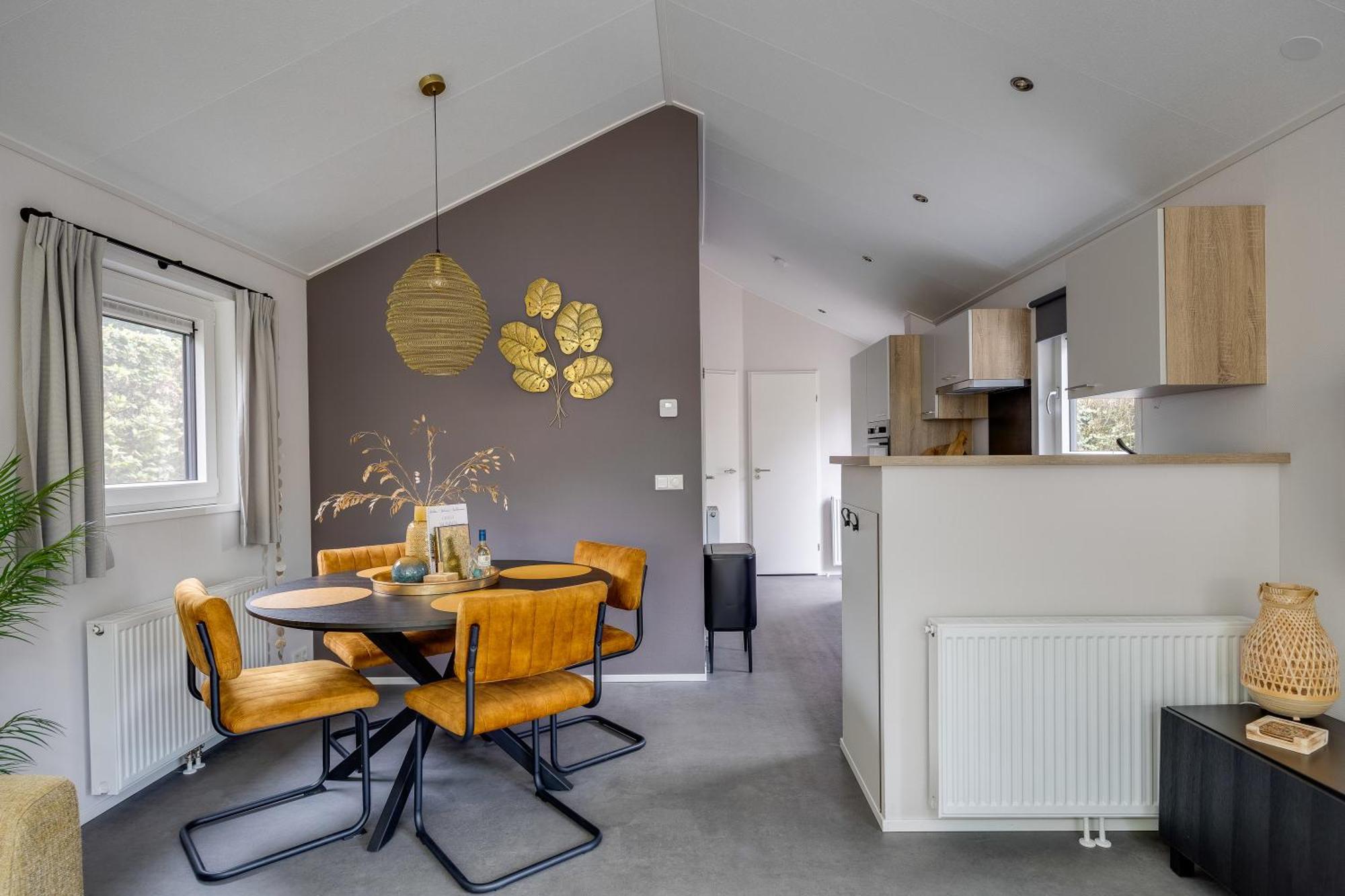 Modern Ingericht Chalet Op Groen Park Op De Veluwe Epe Eksteriør bilde