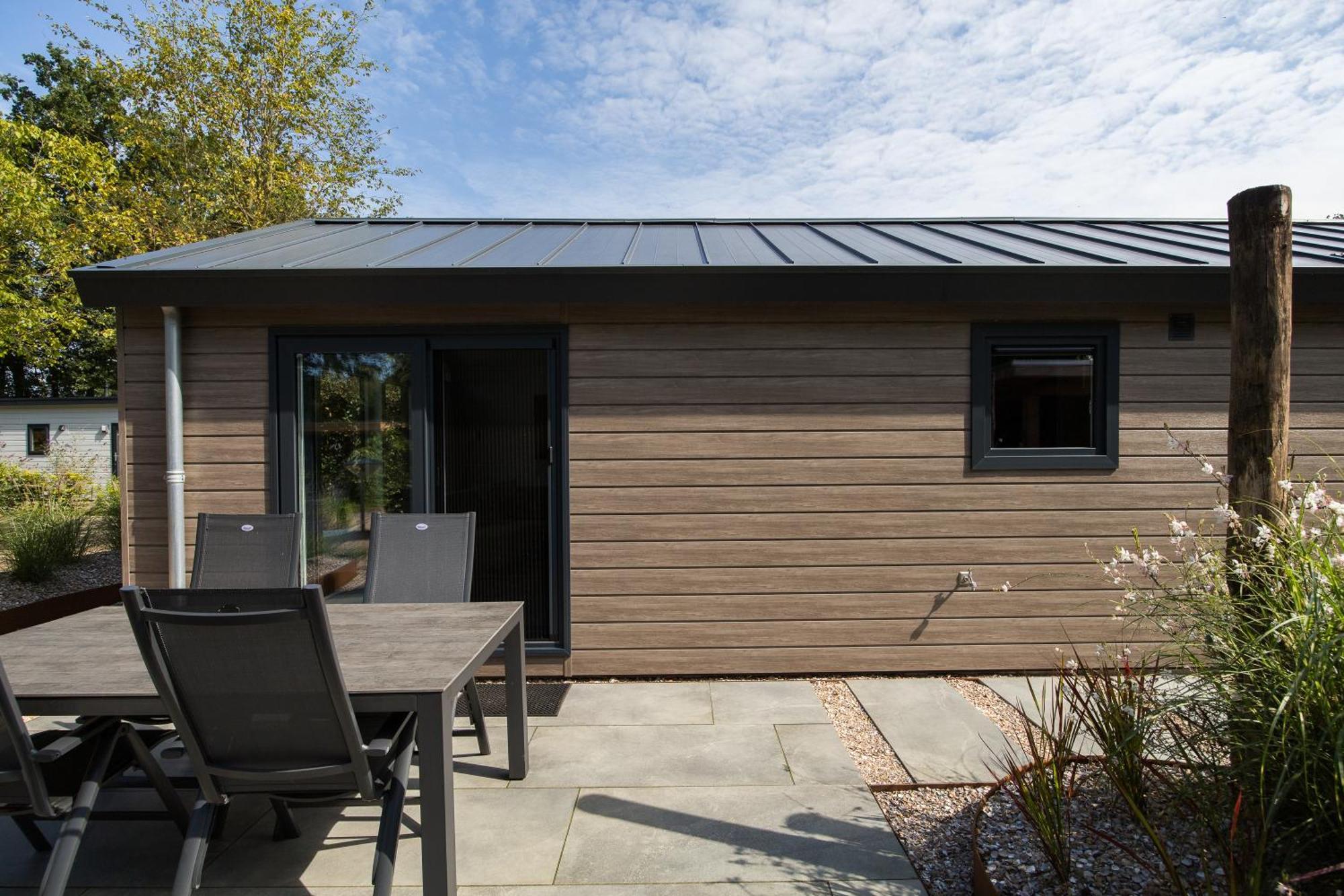 Modern Ingericht Chalet Op Groen Park Op De Veluwe Epe Eksteriør bilde