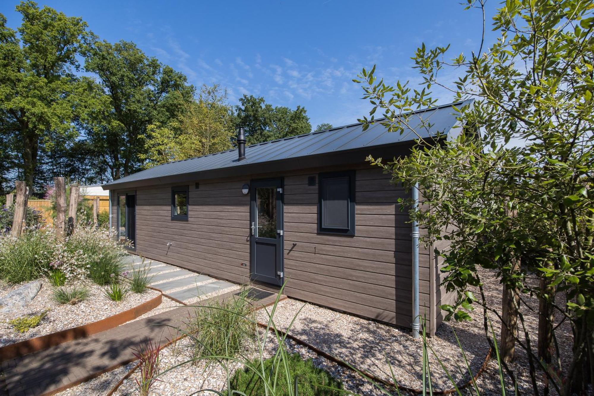 Modern Ingericht Chalet Op Groen Park Op De Veluwe Epe Eksteriør bilde